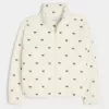Gilly Hicks Sherpa Embroidered Zip-Up Top Gilly Hicks Sherpa Embroidered Zip-Up Top