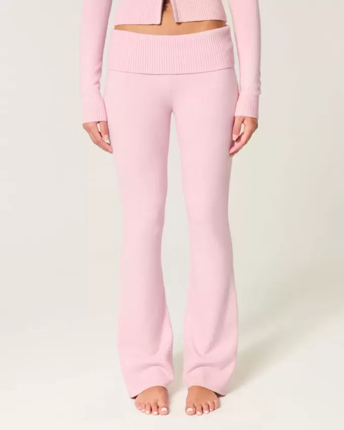 Gilly Hicks Sweater-Knit Foldover Waist Boot Pants Gilly Hicks Sweater-Knit Foldover Waist Boot Pants