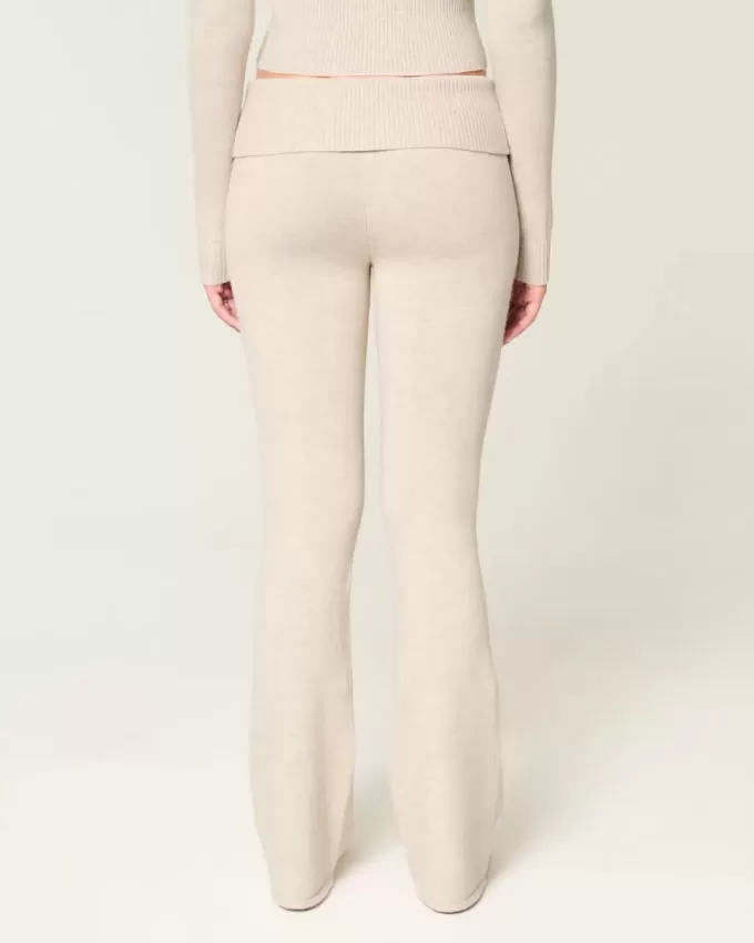 Gilly Hicks Sweater-Knit Foldover Waist Boot Pants Gilly Hicks Sweater-Knit Foldover Waist Boot Pants