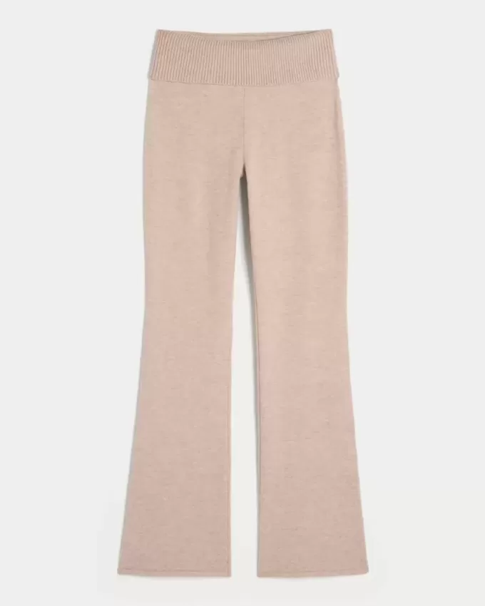 Gilly Hicks Sweater-Knit Foldover Waist Boot Pants Gilly Hicks Sweater-Knit Foldover Waist Boot Pants