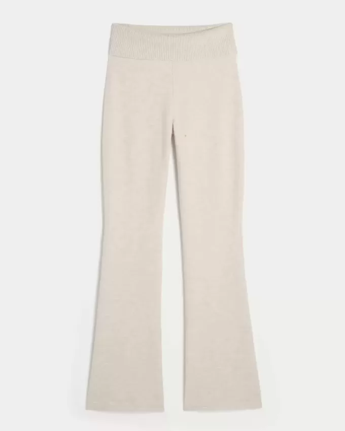 Gilly Hicks Sweater-Knit Foldover Waist Boot Pants Gilly Hicks Sweater-Knit Foldover Waist Boot Pants