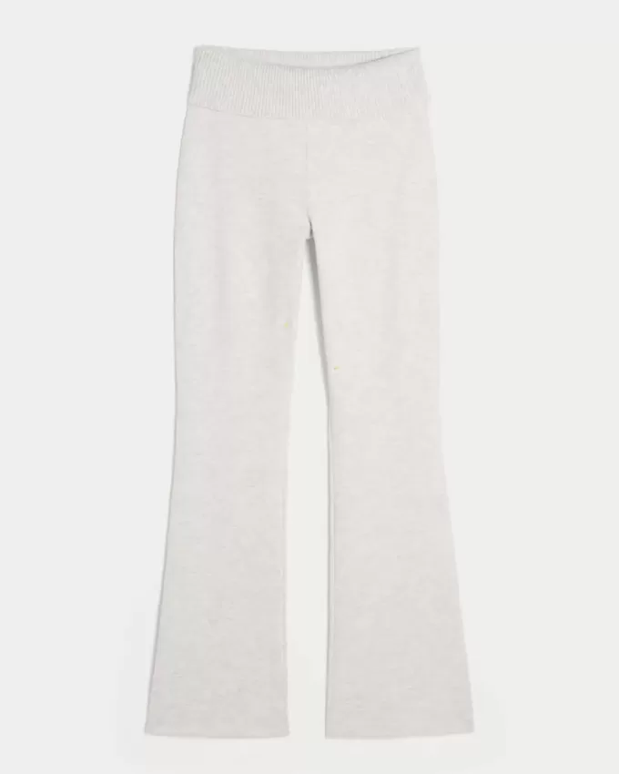 Gilly Hicks Sweater-Knit Foldover Waist Boot Pants Gilly Hicks Sweater-Knit Foldover Waist Boot Pants