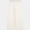 Gilly Hicks Sweater-Knit Foldover Waist Straight Pants