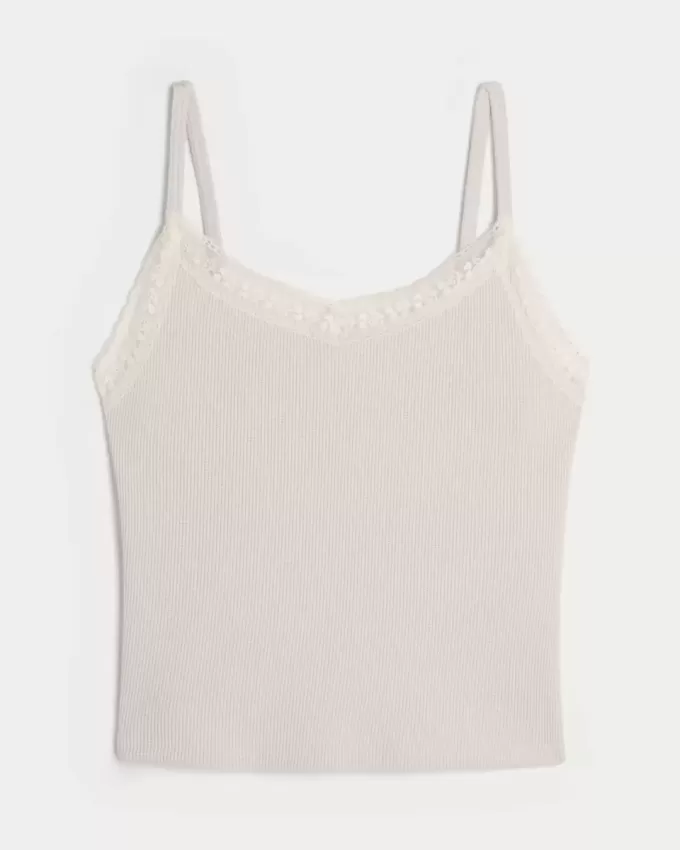 Gilly Hicks Waffle Lace Cami Gilly Hicks Waffle Lace Cami