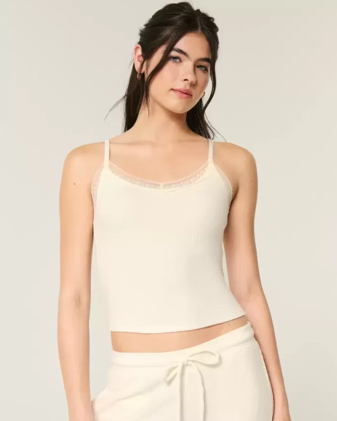 Gilly Hicks Waffle Lace Cami Gilly Hicks Waffle Lace Cami