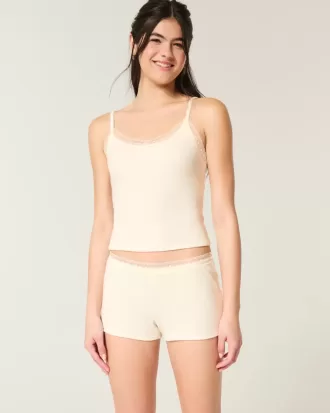 Gilly Hicks Waffle Lace Shortie Shorts