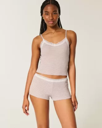 Gilly Hicks Waffle Lace Shortie Shorts