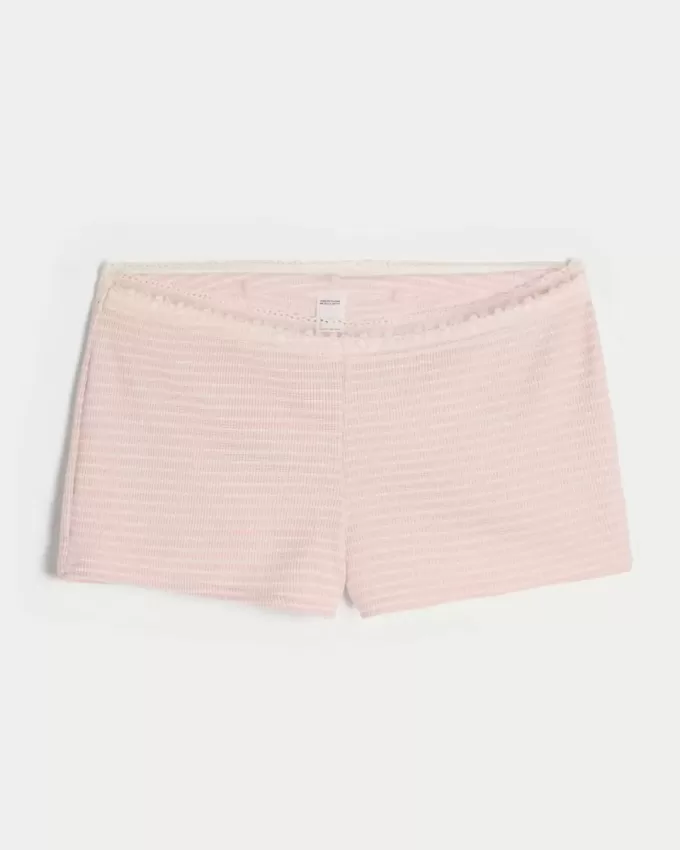 Gilly Hicks Waffle Lace Shortie Shorts Gilly Hicks Waffle Lace Shortie Shorts