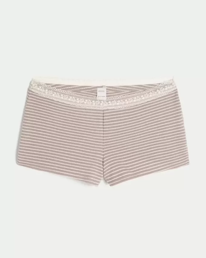 Gilly Hicks Waffle Lace Shortie Shorts