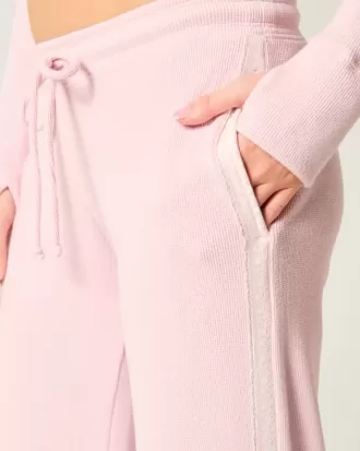 Gilly Hicks Waffle Lace Straight Pants