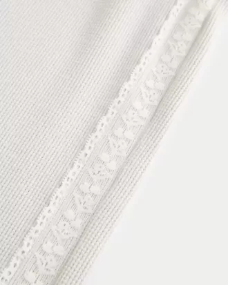 Gilly Hicks Waffle Lace Straight Pants