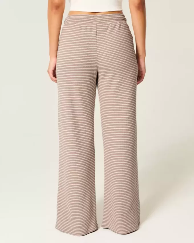 Gilly Hicks Waffle Lace Straight Pants