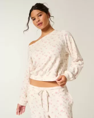 Gilly Hicks Waffle Off-the-Shoulder Top