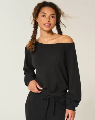 Gilly Hicks Waffle Off-the-Shoulder Top