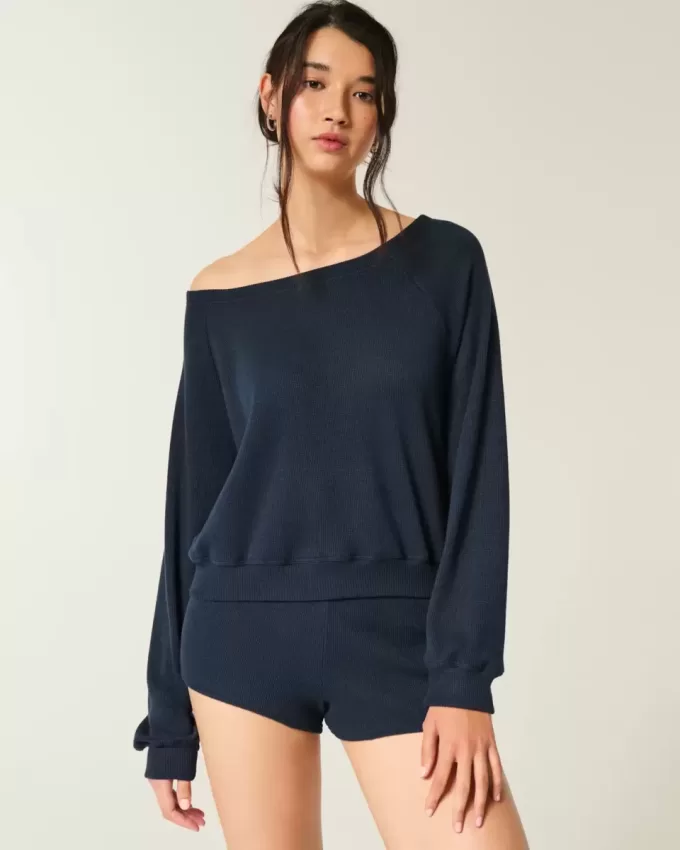 Gilly Hicks Waffle Off-the-Shoulder Top Gilly Hicks Waffle Off-the-Shoulder Top
