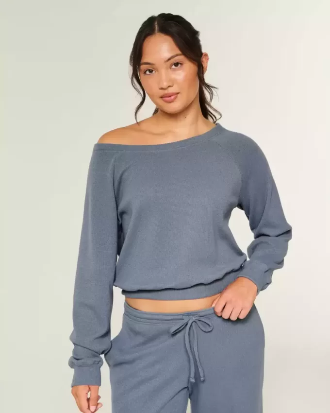 Gilly Hicks Waffle Off-the-Shoulder Top Gilly Hicks Waffle Off-the-Shoulder Top