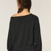Gilly Hicks Waffle Off-the-Shoulder Top