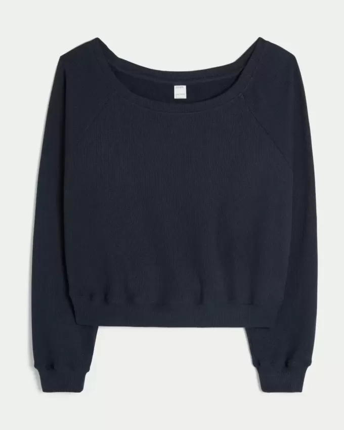 Gilly Hicks Waffle Off-the-Shoulder Top Gilly Hicks Waffle Off-the-Shoulder Top