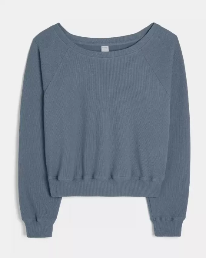 Gilly Hicks Waffle Off-the-Shoulder Top Gilly Hicks Waffle Off-the-Shoulder Top