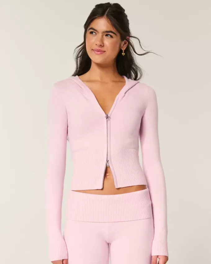 Gilly Hicks Zip-Up Sweater Hoodie Gilly Hicks Zip-Up Sweater Hoodie