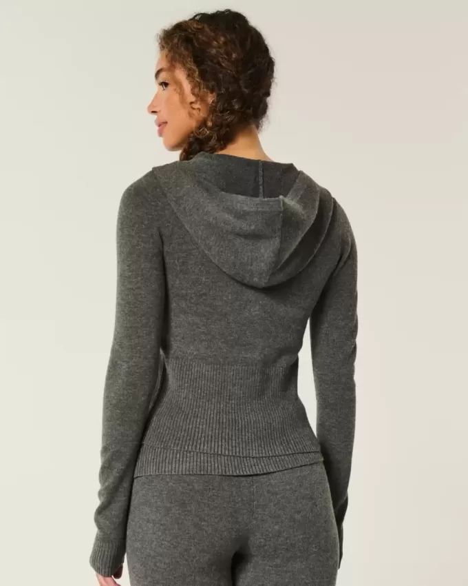 Gilly Hicks Zip-Up Sweater Hoodie Gilly Hicks Zip-Up Sweater Hoodie