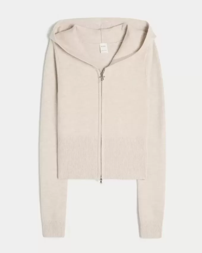 Gilly Hicks Zip-Up Sweater Hoodie Gilly Hicks Zip-Up Sweater Hoodie