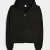 Gilly Hicks Zip-Up Waffle Hoodie