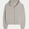 Gilly Hicks Zip-Up Waffle Hoodie Gilly Hicks Zip-Up Waffle Hoodie