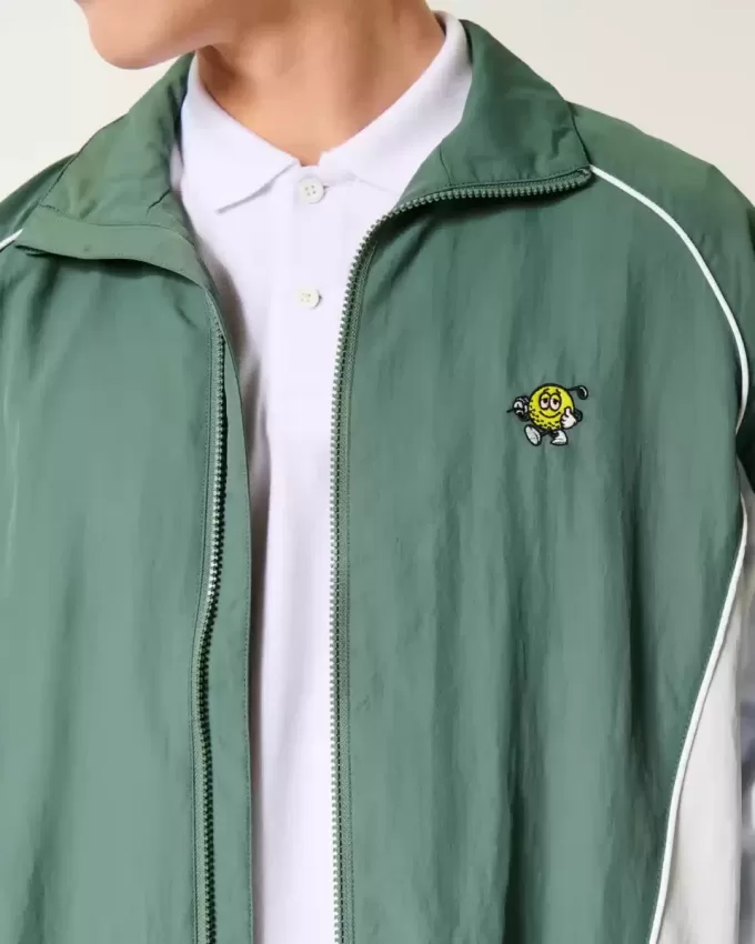 Golf Graphic Windbreaker Jacket