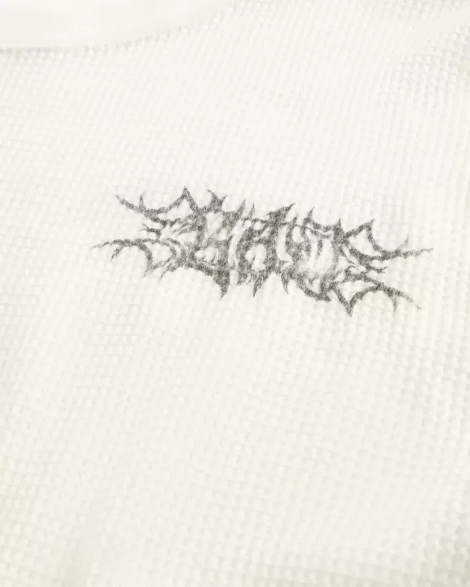 Graffiti Graphic Thermal Crew Shirt