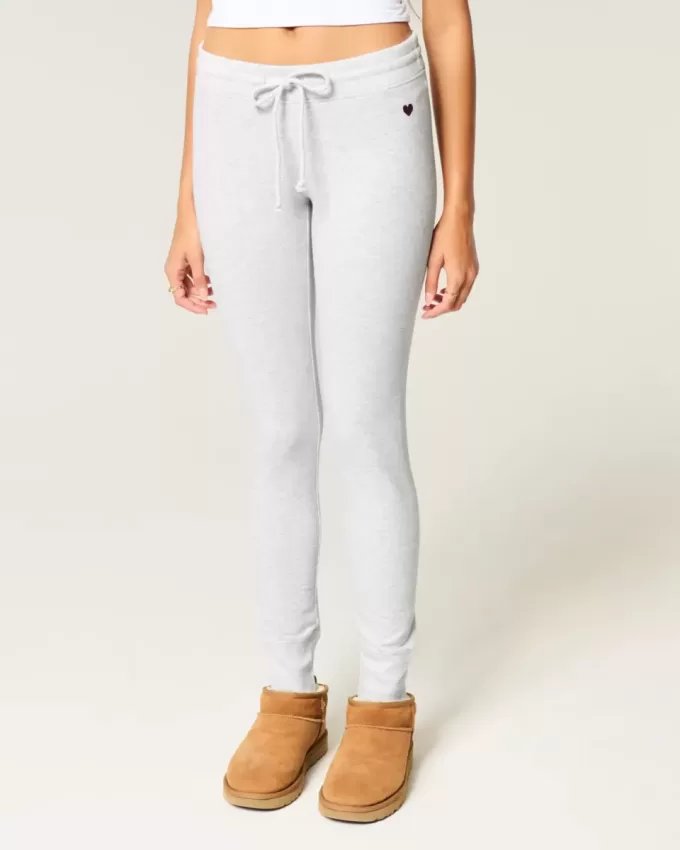 Heart Graphic Fleece Leggings Heart Graphic Fleece Leggings