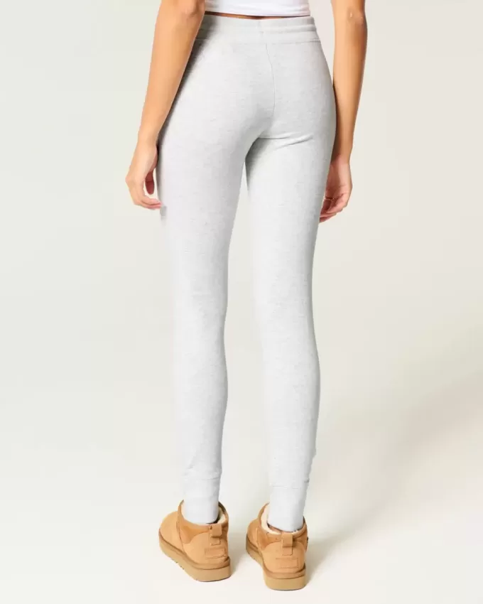 Heart Graphic Fleece Leggings Heart Graphic Fleece Leggings