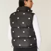 Heart Pattern Puffer Vest Heart Pattern Puffer Vest