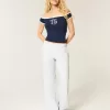 Heart Pocket Wide-Leg Sweatpants