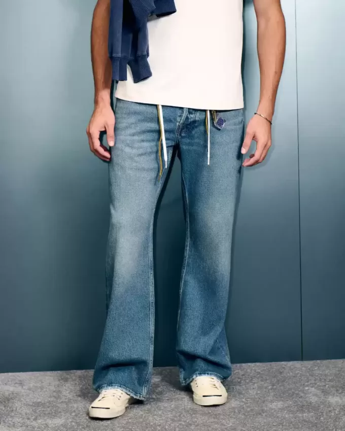 Hermosa Medium Wash Relaxed Bootcut Jeans Hermosa Medium Wash Relaxed Bootcut Jeans