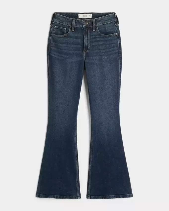 High-Rise Dark Wash Flare Jeans High-Rise Dark Wash Flare Jeans