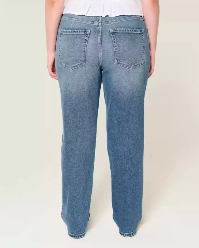 High-Rise Dark Wash Straight Jeans High-Rise Dark Wash Straight Jeans
