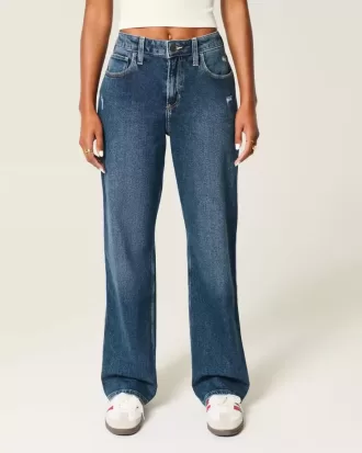 High-Rise Distressed Dad Jeans High-Rise Distressed Dad Jeans