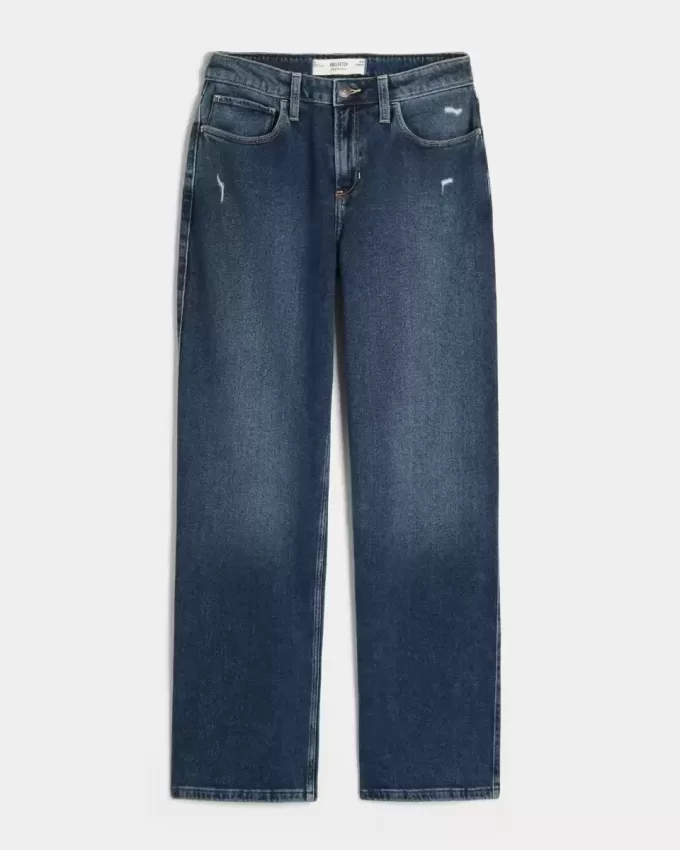 High-Rise Distressed Dad Jeans High-Rise Distressed Dad Jeans