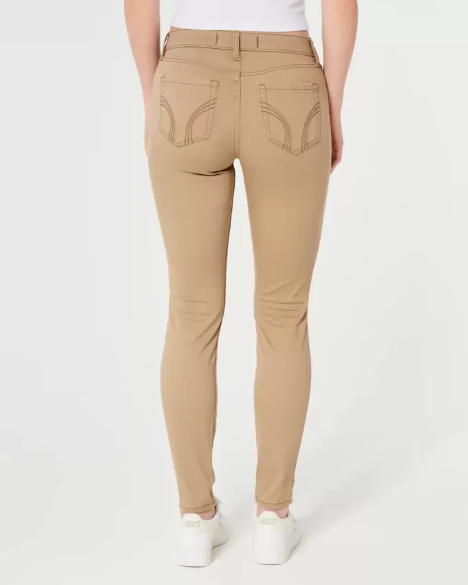 High-Rise Khaki Super Skinny Pants High-Rise Khaki Super Skinny Pants