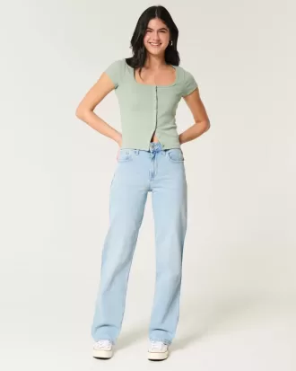 High-Rise Light Wash Dad Jeans High-Rise Light Wash Dad Jeans