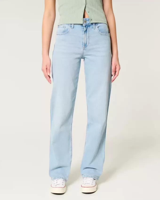 High-Rise Light Wash Dad Jeans High-Rise Light Wash Dad Jeans