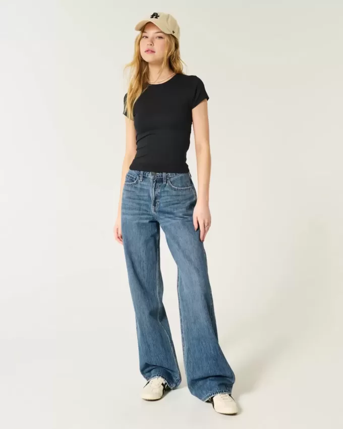 High-Rise Medium Wash Baggy Jeans High-Rise Medium Wash Baggy Jeans