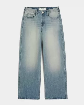 High-Rise Medium Wash Baggy Jeans