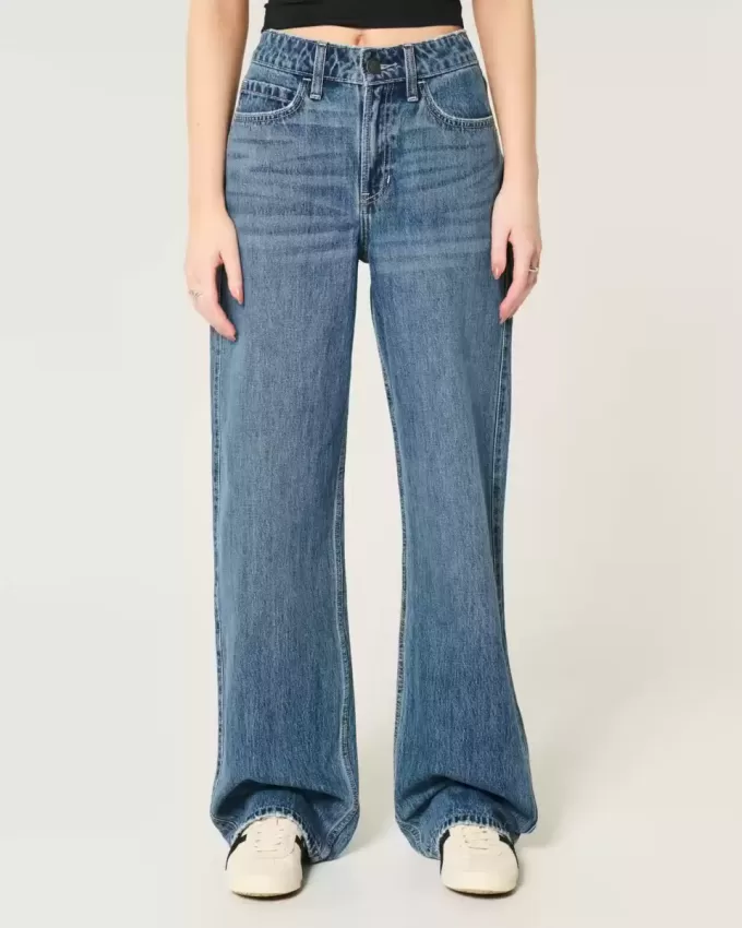 High-Rise Medium Wash Baggy Jeans High-Rise Medium Wash Baggy Jeans