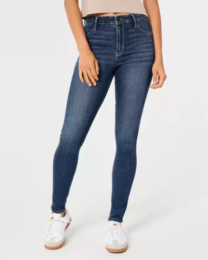 High-Rise Medium Wash Jean Leggings High-Rise Medium Wash Jean Leggings