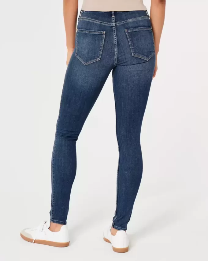 High-Rise Medium Wash Jean Leggings High-Rise Medium Wash Jean Leggings