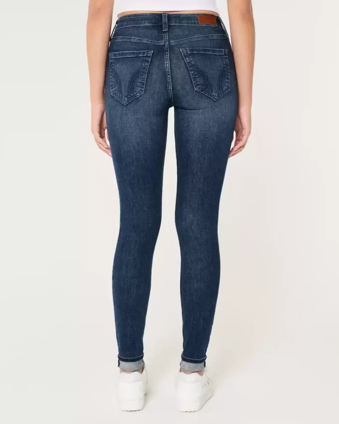 High-Rise Medium Wash Super Skinny Jeans