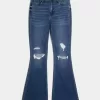High-Rise Ripped Medium Wash Flare Jeans High-Rise Ripped Medium Wash Flare Jeans