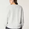 Hollister Comfy Cloud Cable-Knit Crew Sweater Hollister Comfy Cloud Cable-Knit Crew Sweater